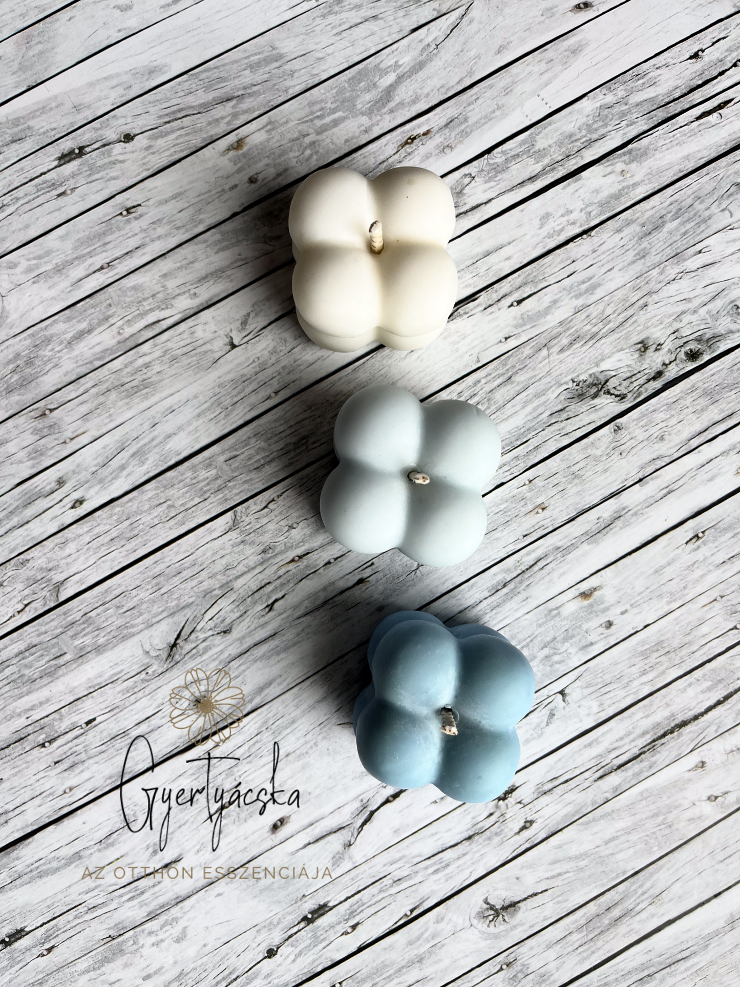 3 db-os buborék gyertya