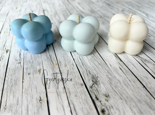 3 db-os buborék gyertya