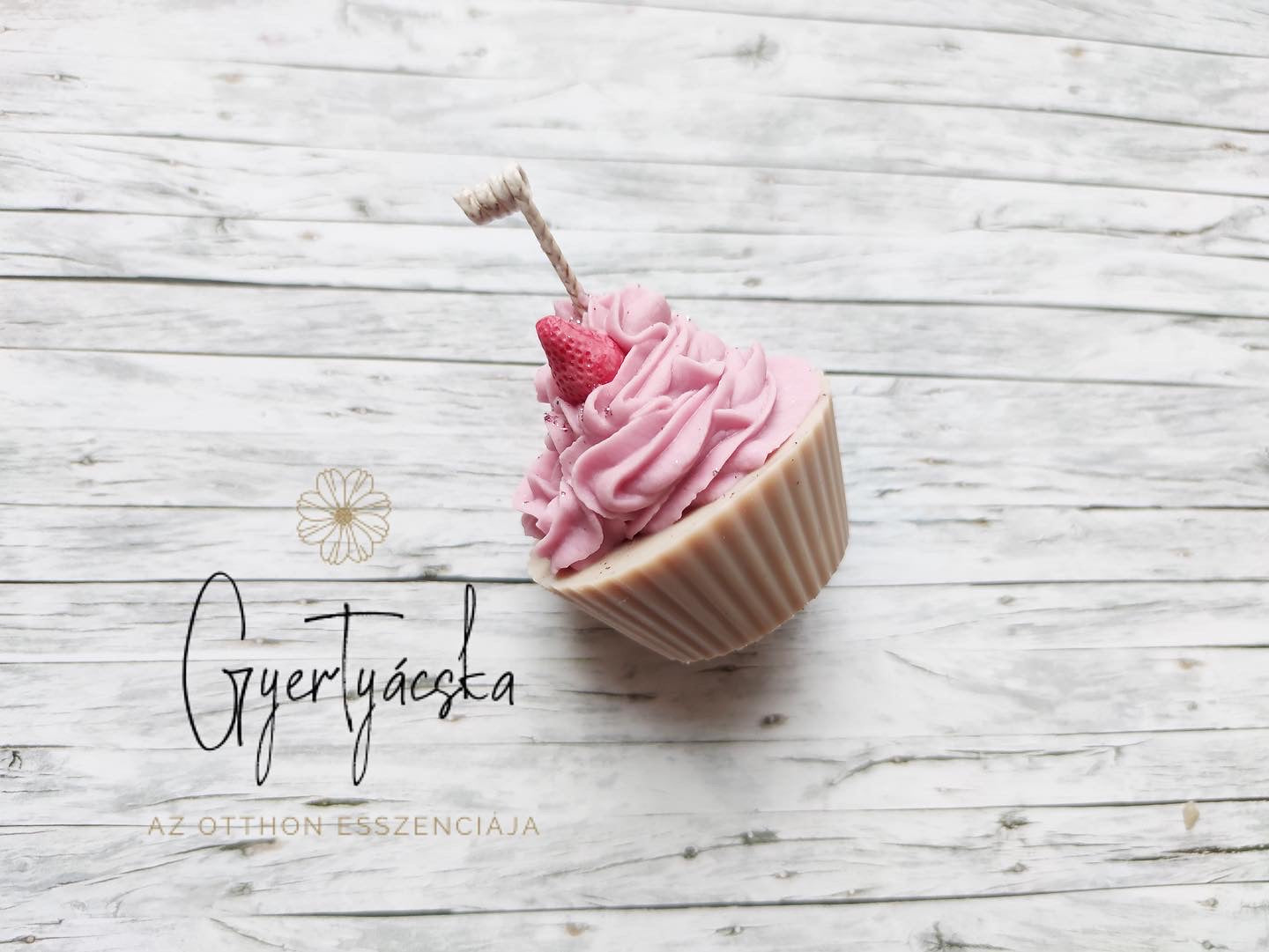 Muffin gyertya pamut kanóccal