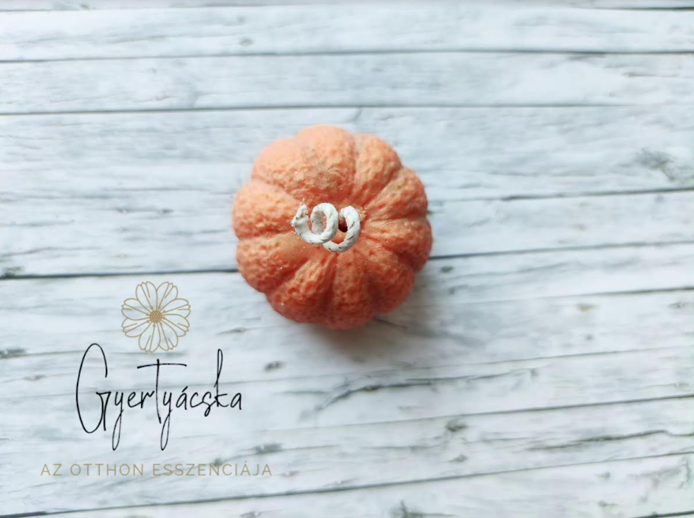 Tökös gyertya pamutkanóccal